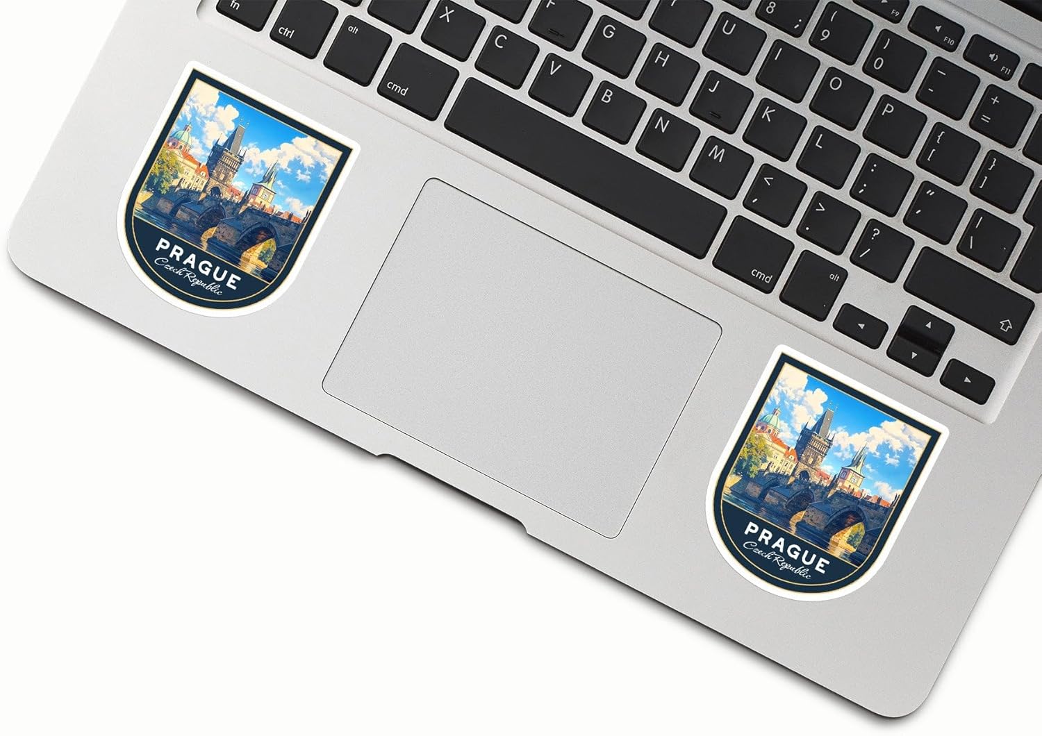 (3 Pcs 3X3) Prague Czech Republic Stickers - Prague Travel Sticker - Czech Republic Travel Gift - Prague Souvenir - Decals for Luggage - Suitcase - Scrapbook - Laptop - Water Bottle - Image 2