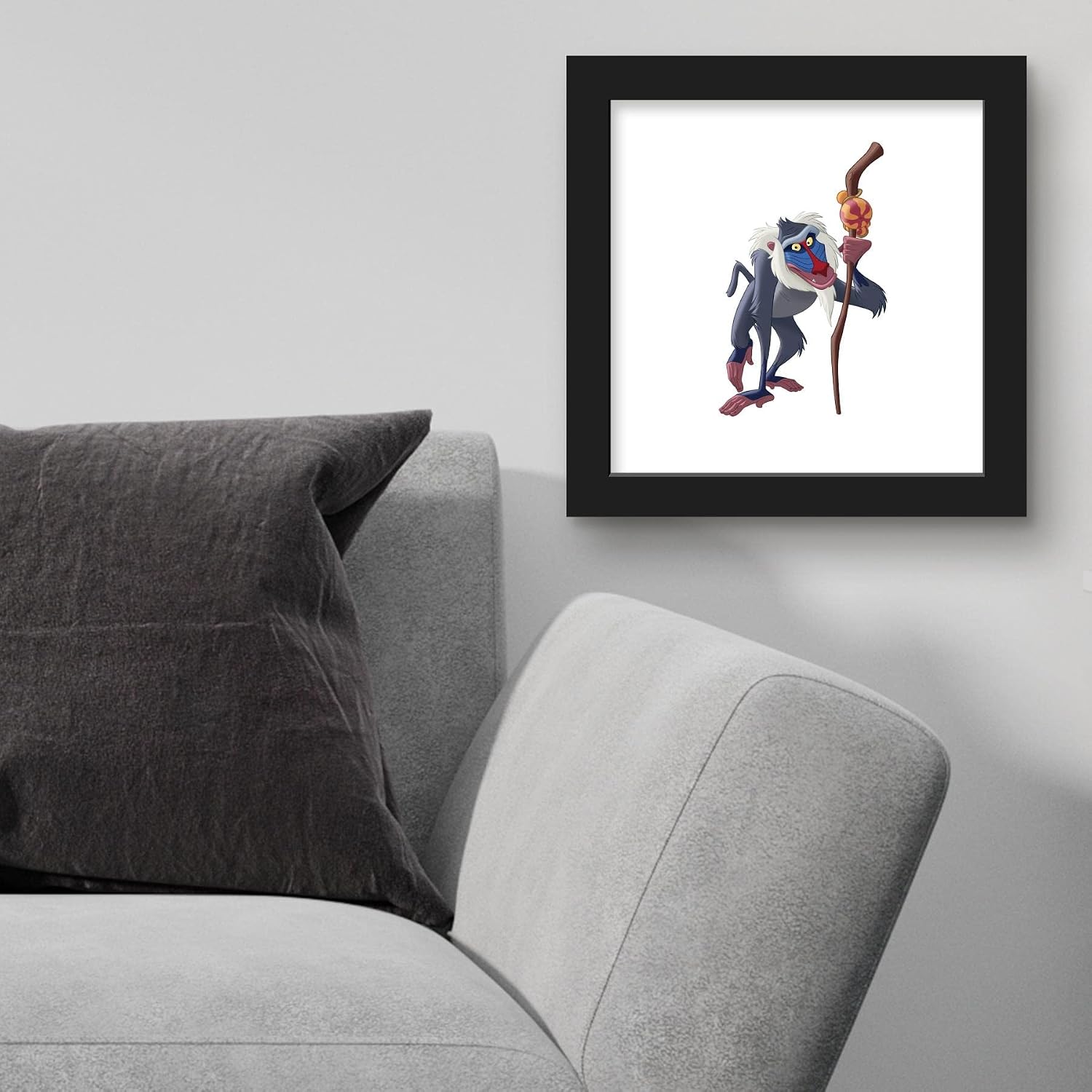 Trends International Gallery Pops Disney The Lion King - Rafiki Wall Art Wall Poster, 12.00" x 12.00", Black Frame Version image 4