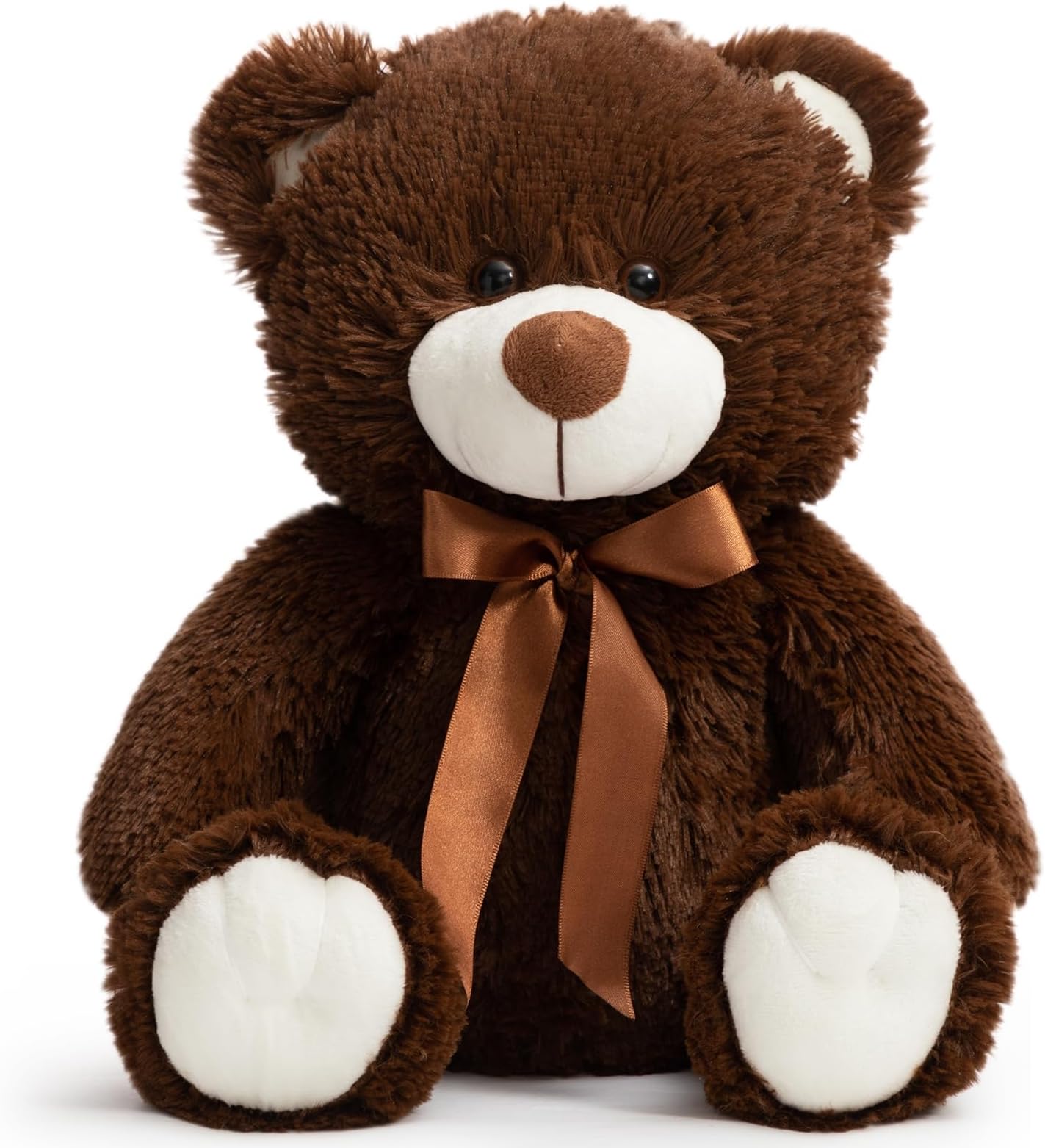 Super Color Teddy Bear Stuffed Animals Plush Toy for Children Girlfriend Family Congratulations Baby Shower Birthday Chocolate 14 inch