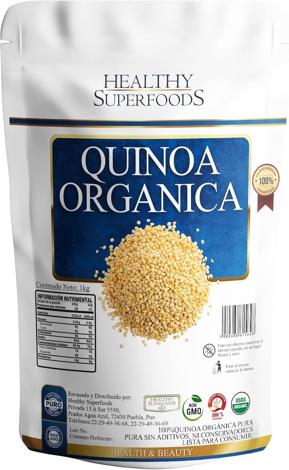 QUINOA BLANCA ORGANICA 1KG Alimentos y Bebidas