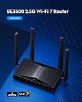 Cudy BE3600 Wi-Fi double bande 7 Routeur, vitesse de foudre, 2.5G Connectivité multi-gig, couverture d'Extrême-Eaching, lisse et stable, WR3600H