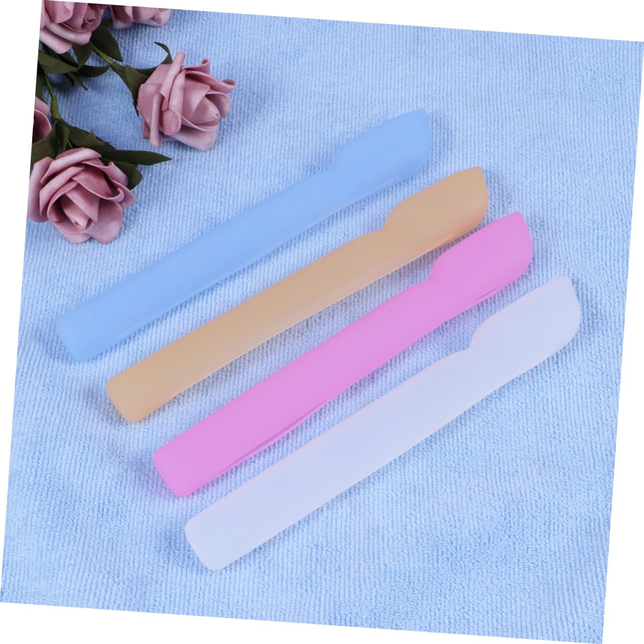 FRCOLOR 12 Fundas de Silicona para cepillos de, Fundas Protectoras para cepillos de, Funda Protectora para cepillos de, Funda Protectora para Cepillo de en casa, como
