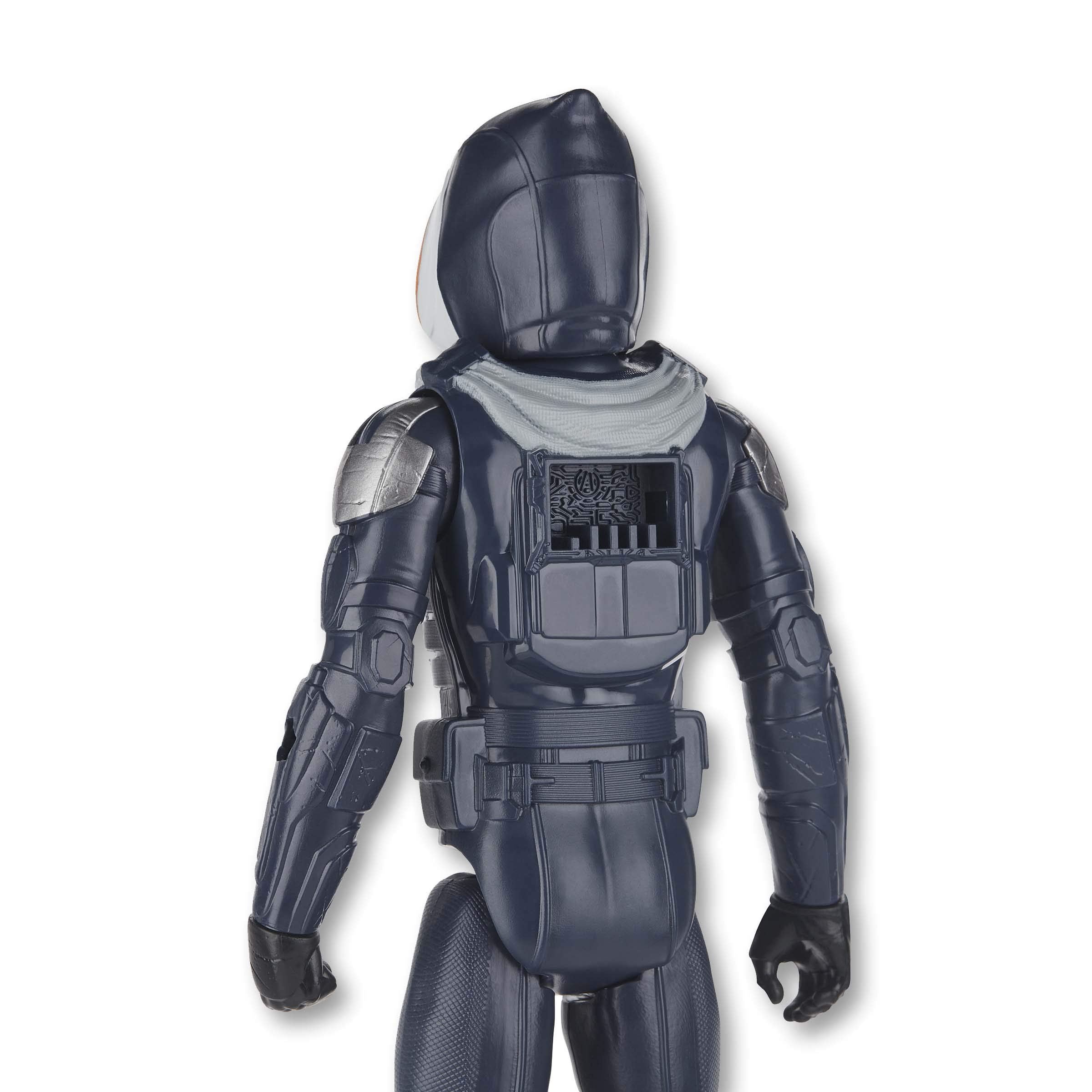 Marvel Black Widow Titan Hero Series Blast Gear Taskmaster Actionfigur, 30 cm Spielzeug, mit Launcher und Projektilen, ab 4 Jahren
