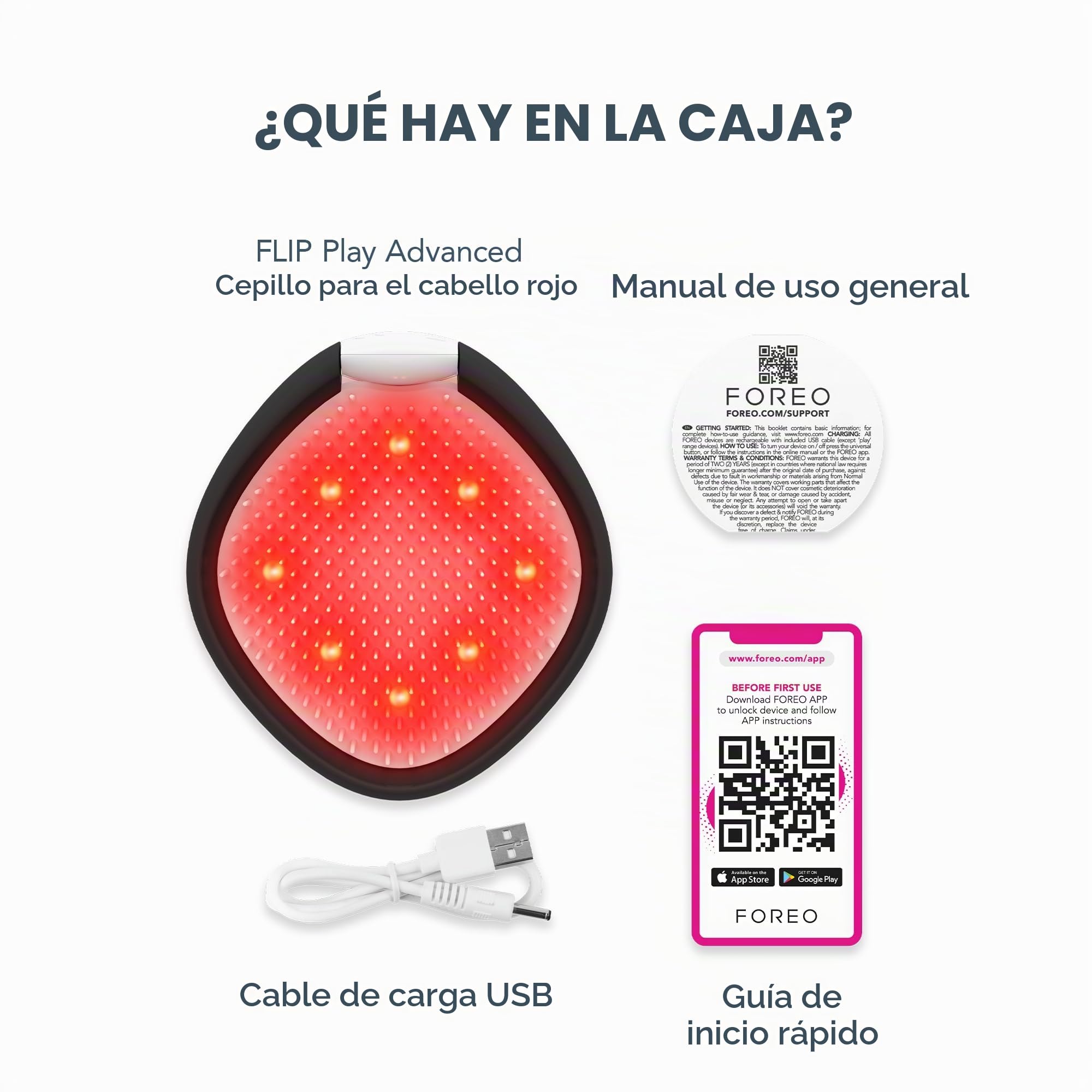 FOREO FLIP Play cepillo LED - crecimiento capilar - Midnight Magic!