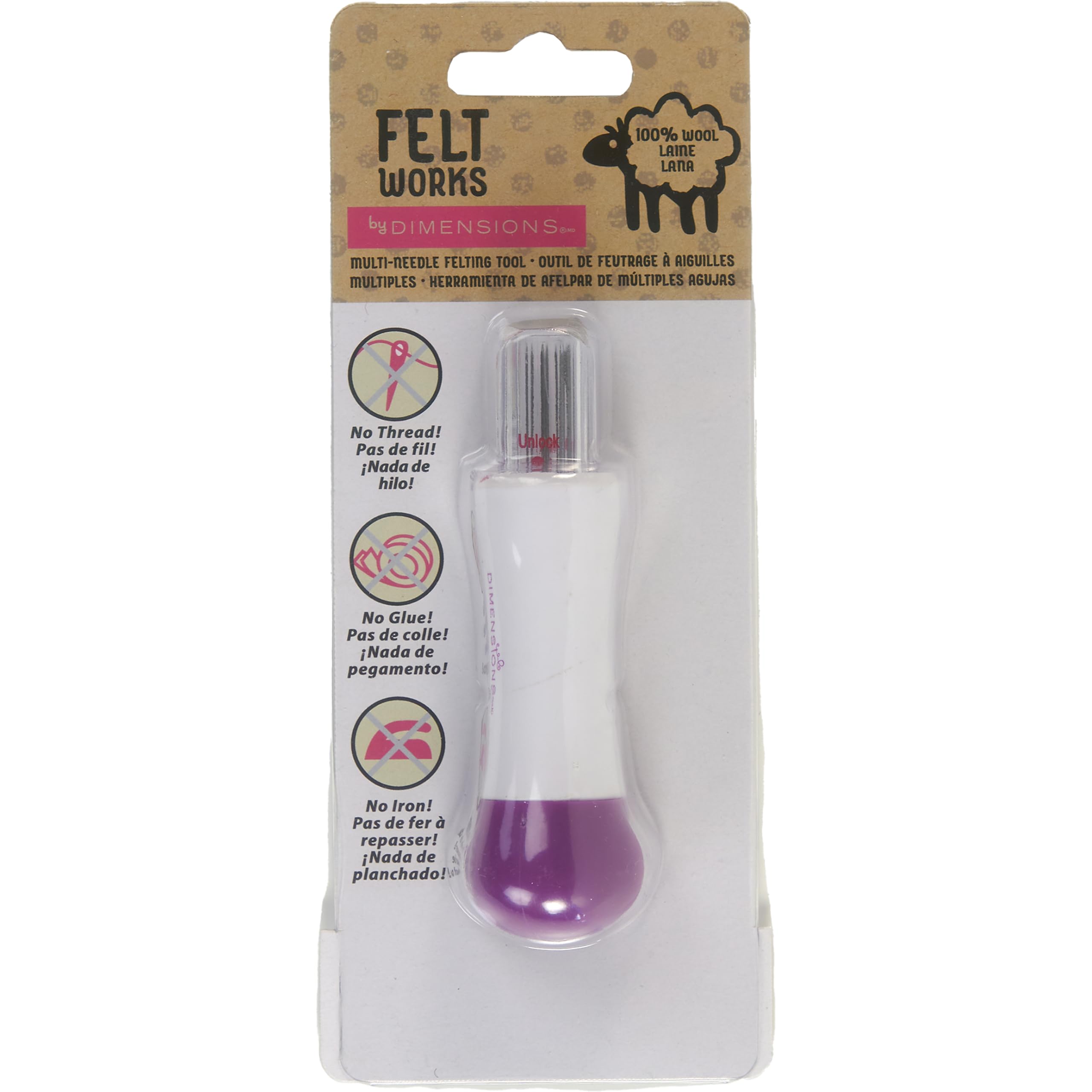 DIMENSIONS Multi Needle Felting Tool, Maroon
