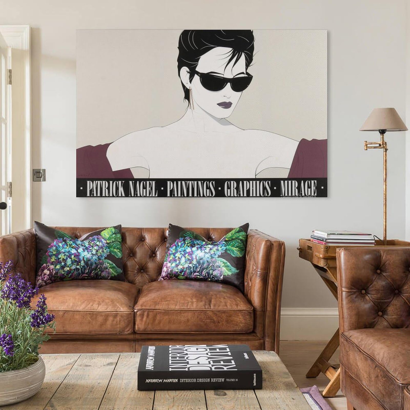 Amazon.com: Patrick Nagel Prints Wall Art《Fashion Lady with