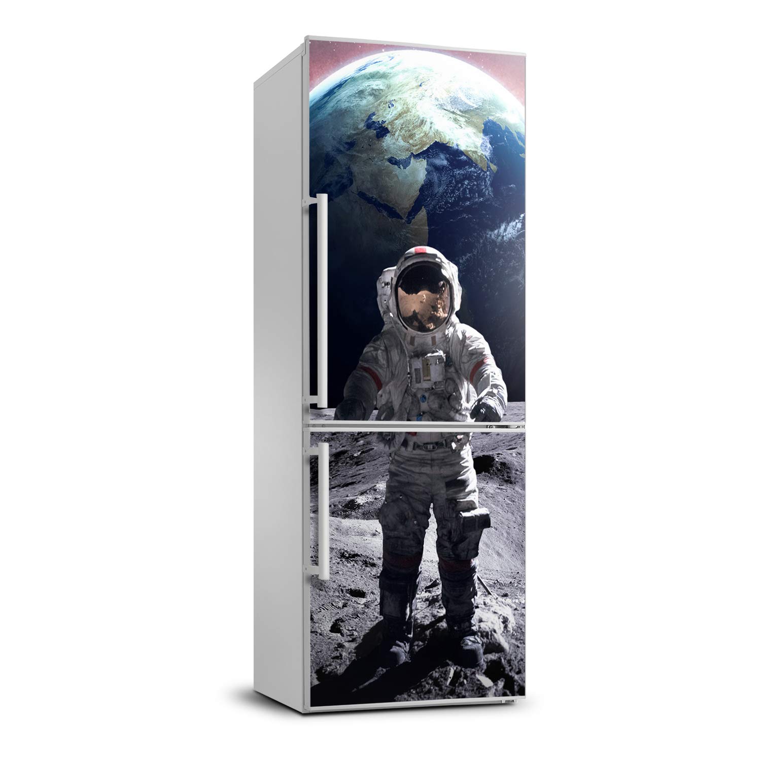 Vinilo para nevera de astronauta 70x190 cm película autoadhesiva pared