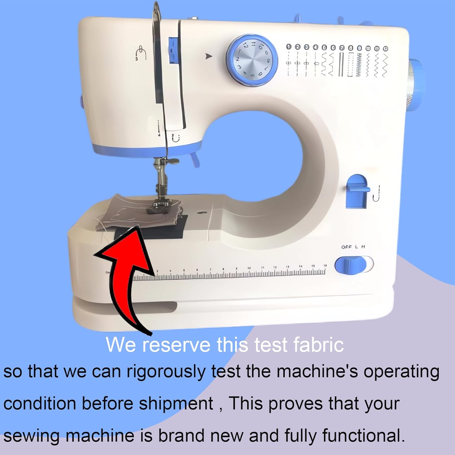 Sewing Machine for Beginners with 12 Built-in Stitches Small Sewing Machines with Accessory Kit, Mini Sewing Machine 2 Speed(High-Low Speeds) - Image 4