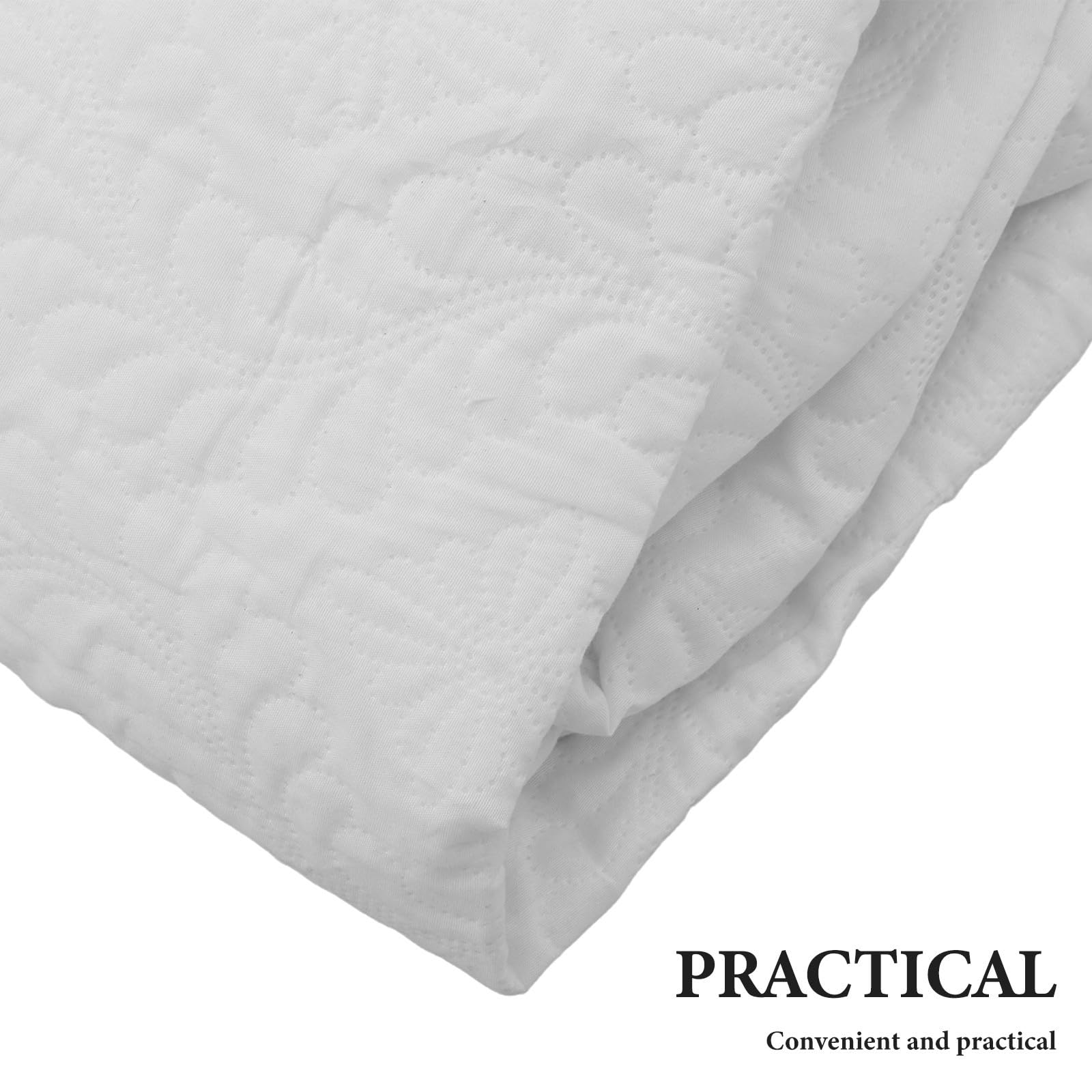 Protector Acolchado Ajustable 360 de Algodón de Colchón Diseño Grados Transpirable y Dormitorio y Hogares