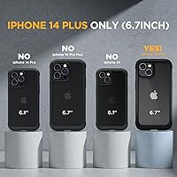 Vista 44 de Miracase - Funda magnética para iPhone 13 Pro Max de 6.7 pulgadas (compatible con MagSafe), transparente, completo, protector de pantalla de vidrio