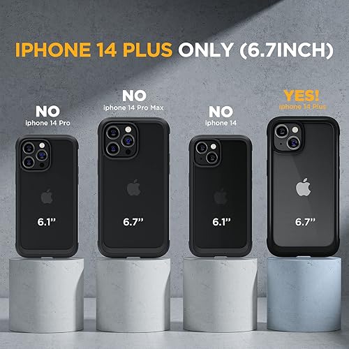 Miniatura 9 de Miracase Glass Series - Funda para iPhone 11 de 6.1 pulgadas, funda resistente de cuerpo completo mejorado con protector de pantalla de vidrio Negro