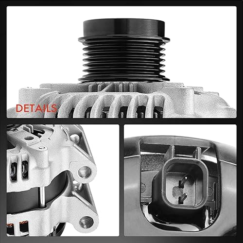 Miniatura 7 de A-Premium Alternador compatible con Chrysler 300 11-22 y Dodge Challenger 11-22, Charger, Durango y Jeep Grand Cherokee 11-20, V8 5.7L, 12V 180A