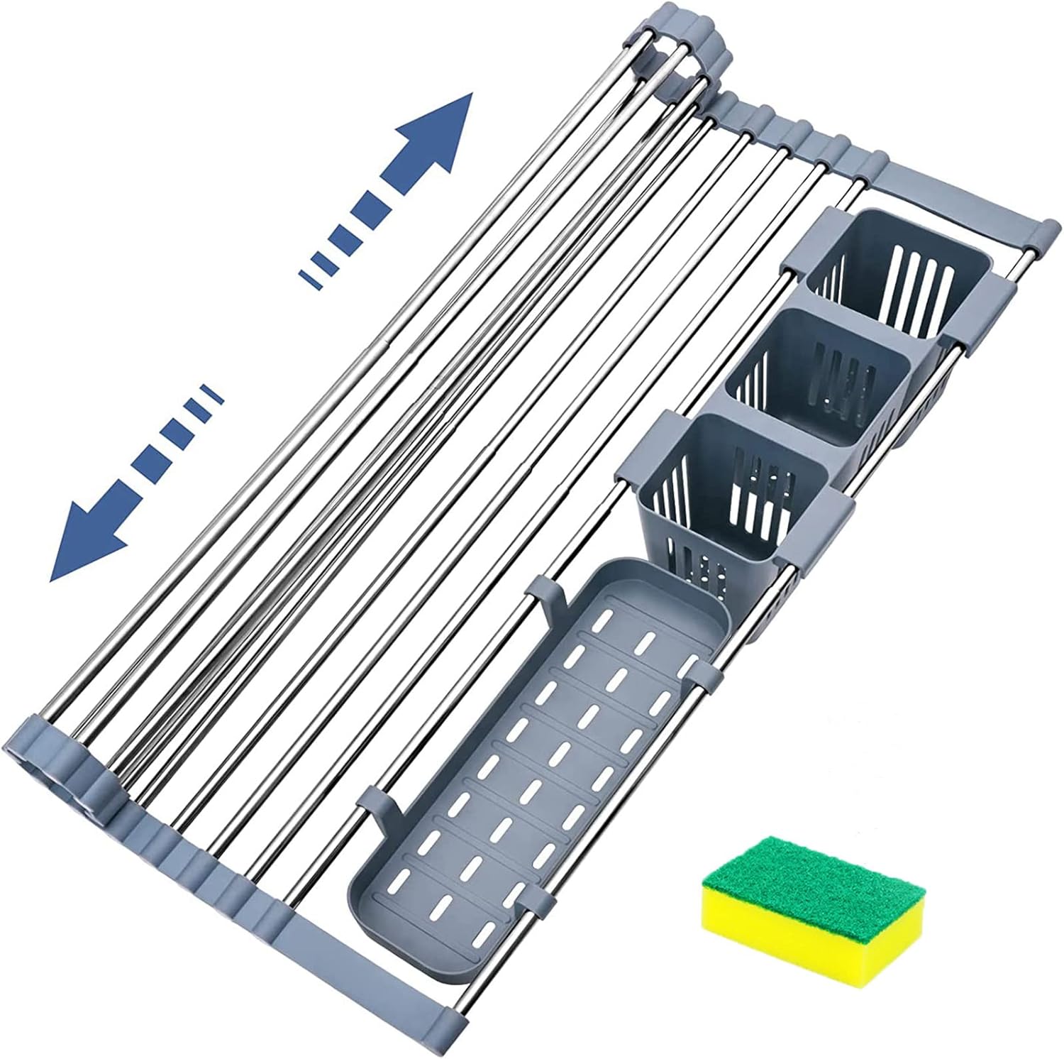Edelstahl Abtropfkorb Für Spülbecken - Multifunktionaler Siebkorb 30x28x14cm