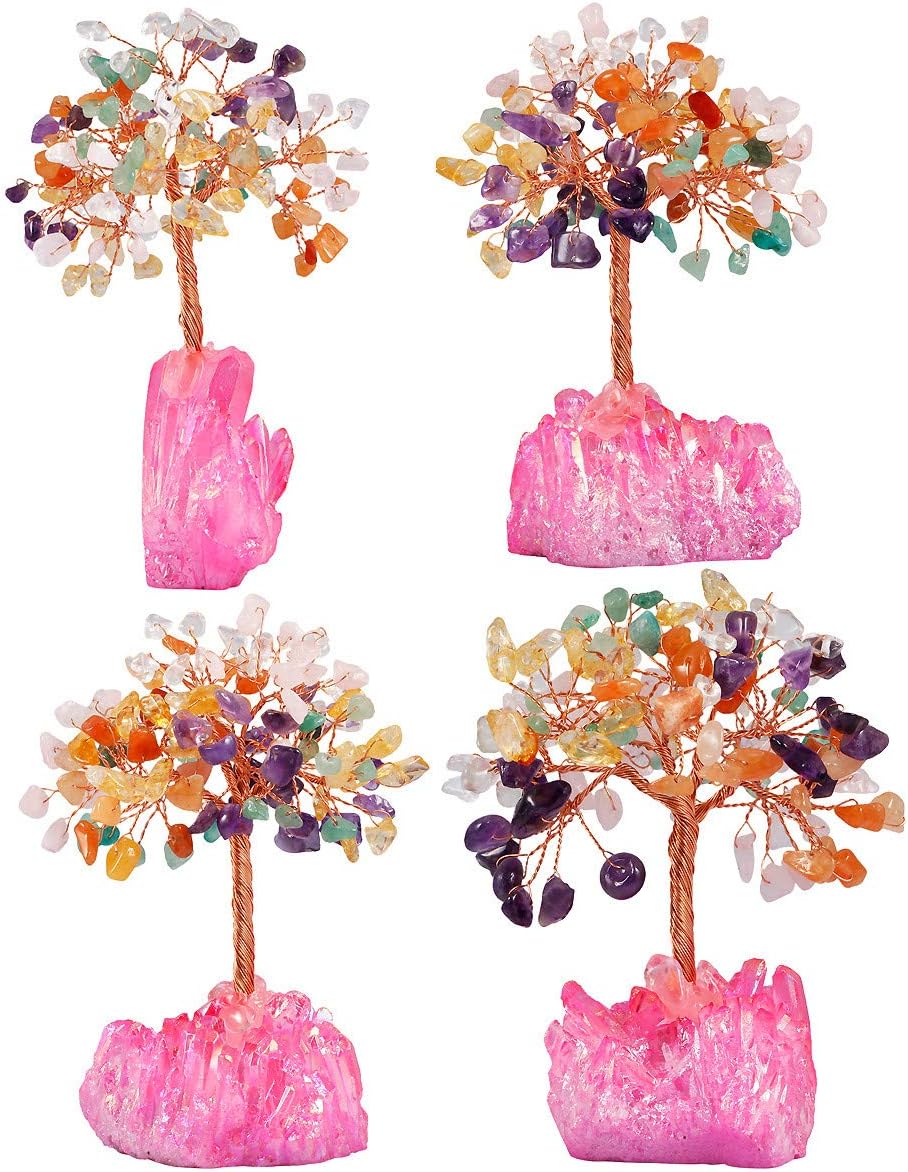 Nupuyai Colourful Healing Crystal Tree with Gift Box - Image 5