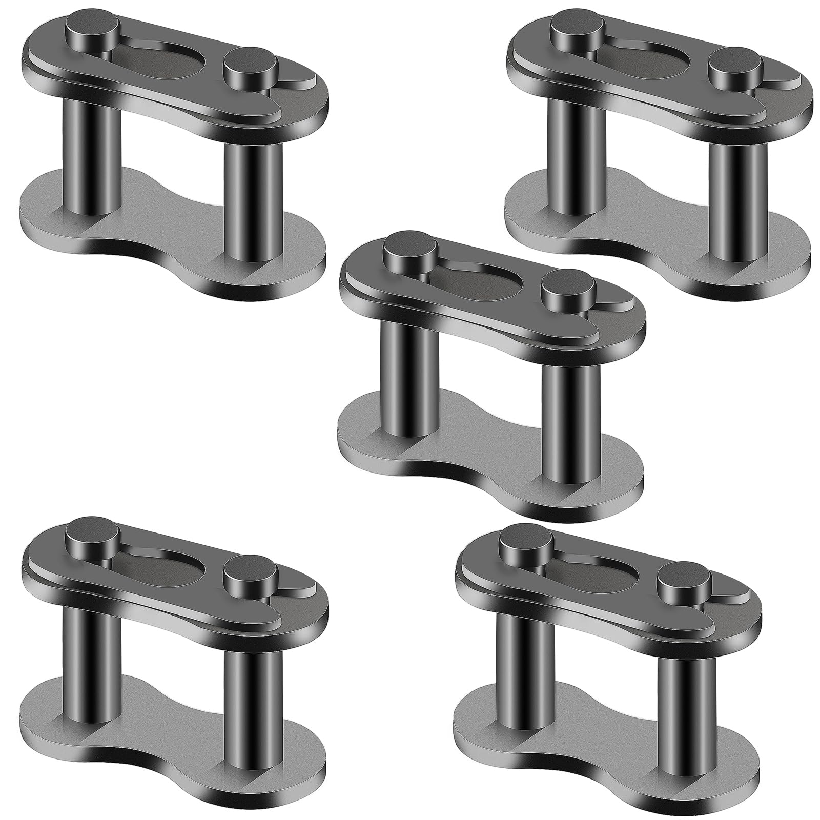 QAZAKY 5 Pcs 415 Drive Chain Repair Master Connector Split Link for 49cc 50cc 60cc 66cc 70cc 80cc 2-stroke Motorized Bicycle ATV Quad Scooter Motorcycle Go Kart Moped Pit Dirt Pocket Mini Bike 4stroke