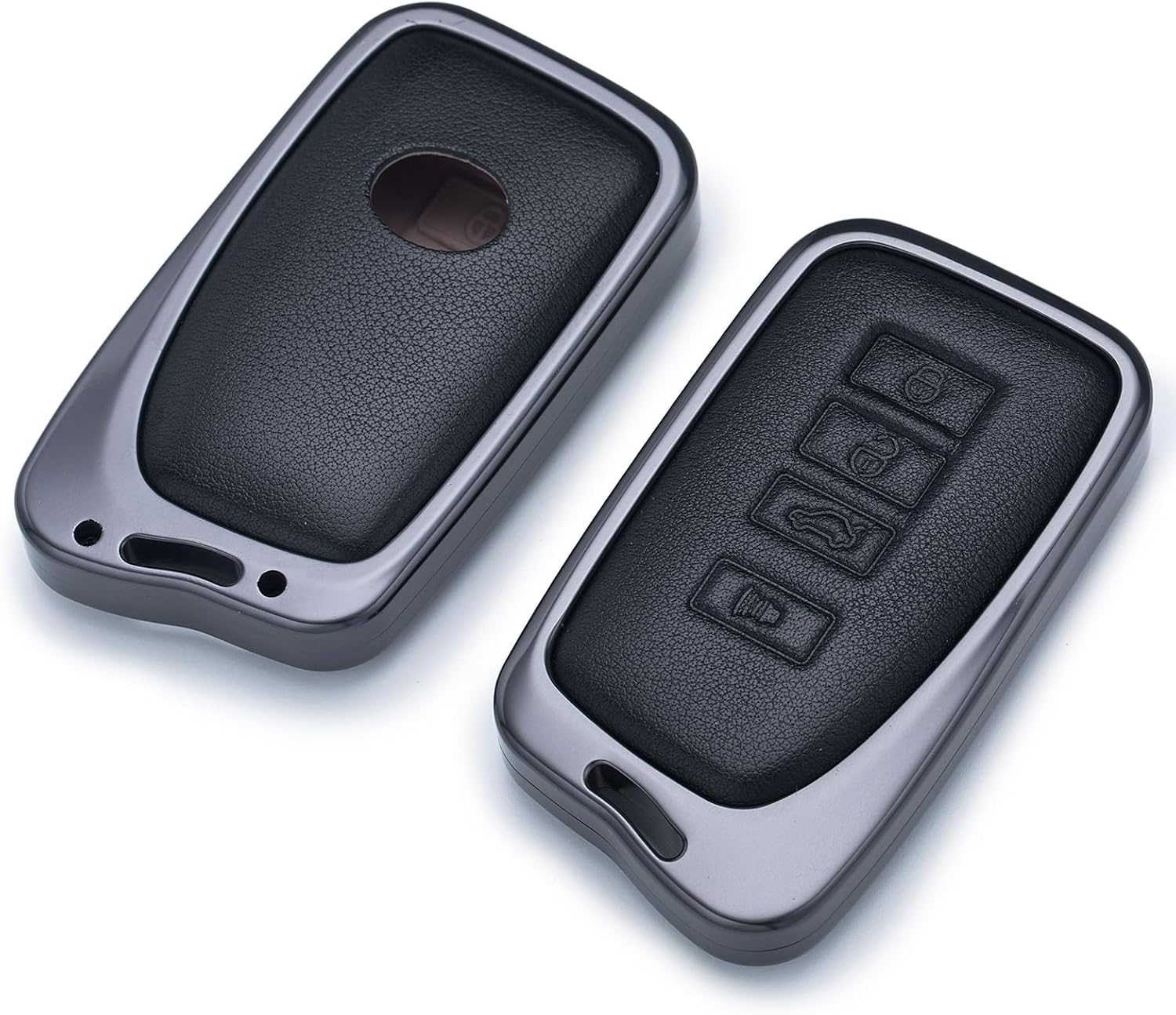 for Lexus Key Fob Cover,compatible with RX ES GS LS NX RS GX LX RC LC Premium Aluminum Leather Key Case