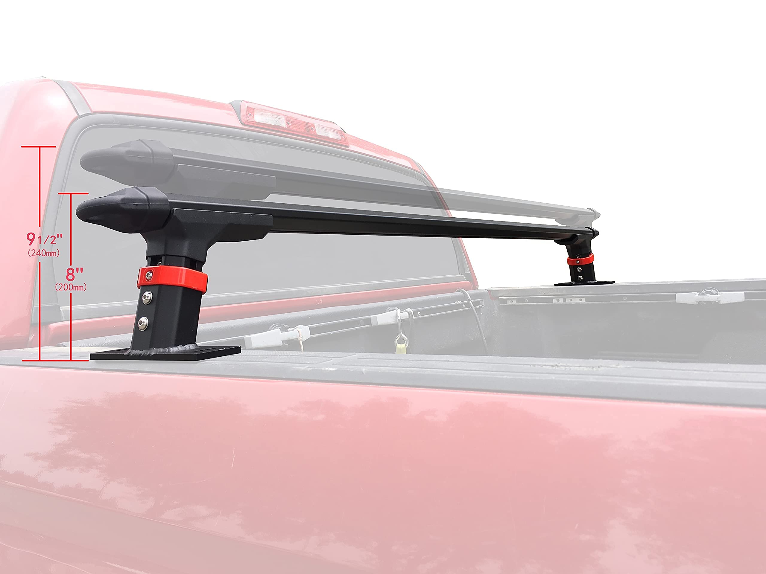 TMS Universal Aluminum Truck Bed Tonneau Cover Rack Crossbars Low