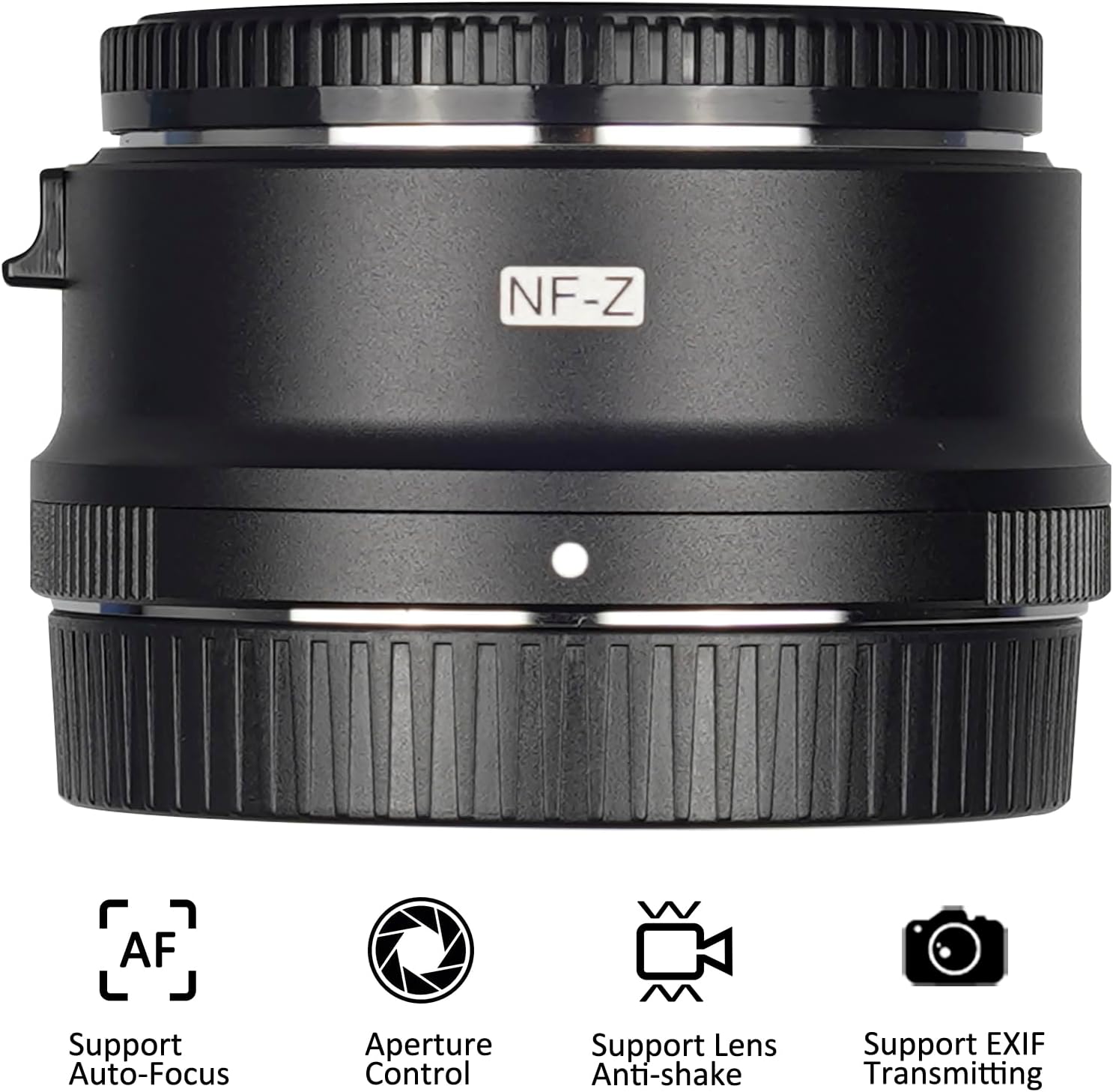 NF-Z AF Metal Lens Adapter Compatible for Nikon F-Mount Series Lens to Z-Mount Camera NIK0N Z5 Z50 Z6 Z6II Z7 Z7II Z8 Z9 Z30 Zfc
