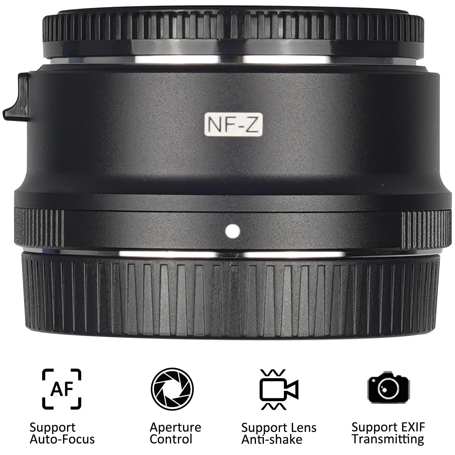 NF-Z Adaptador de Lente metálica de Enfoque automático Compatible con Nikon Lente de Serie F a cámara de Montaje Z NIK0N Z5 Z6 Z7 Z8 Z9 Z30 Z50 Zfc