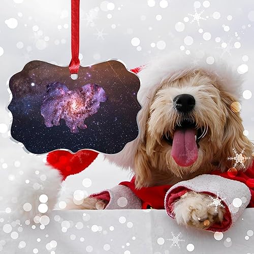 Miniatura 6 de WoGuangis Pet Owner Gift Ornament Starry Sky Dog Chow Chow Novelty Acrylic Christmas Ornament Watercolor Galaxy Dog Puppy Christmas Hanging Ornament