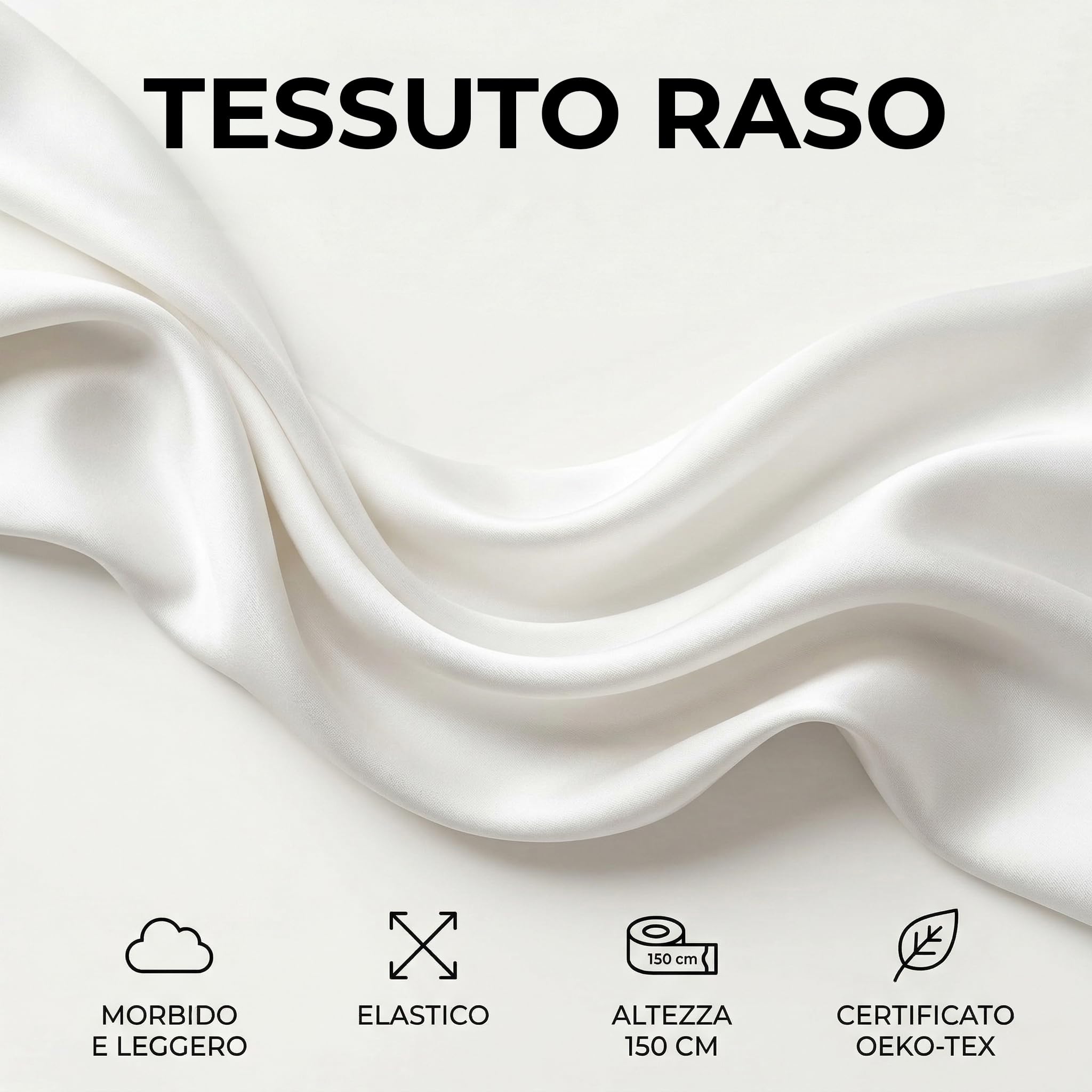 Galeone - Tessuto Raso Jersey Tinta Unita al Metro da Tappezzeria per Interno o Esterno