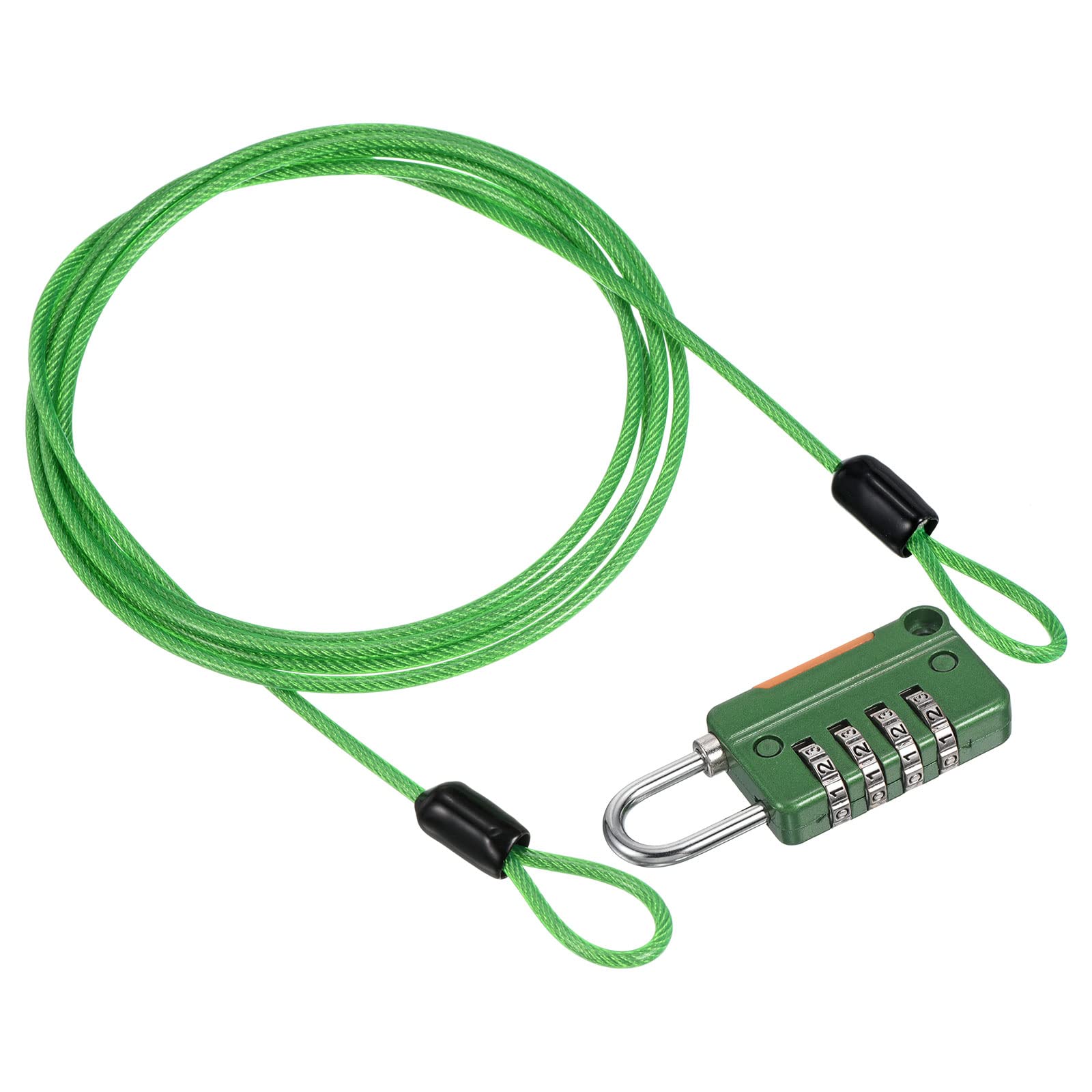 PATIKIL Security Steel Cable with 4 Digit Combination Lock