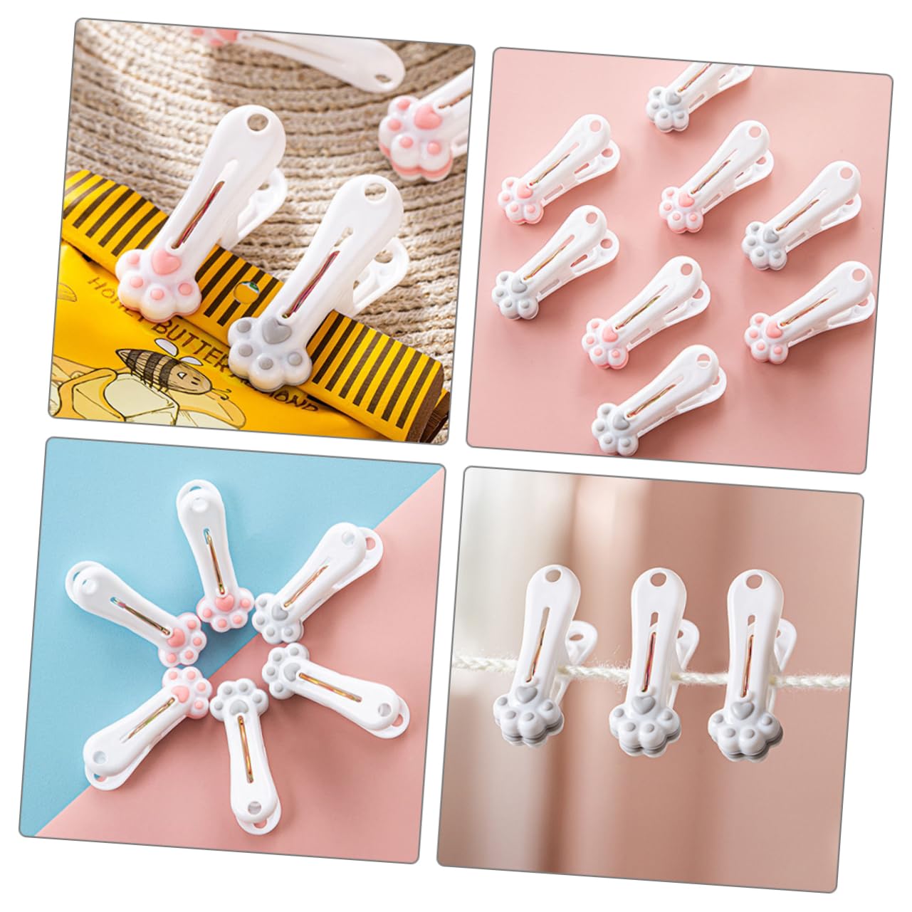 Alipis 72pezzi Clip Per Bucato Antivento Mollette Multifunzionali Per Asciugare Tovaglie e Abbigliamento Clip Resistenti e Pratiche Per
