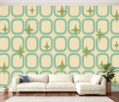 Miniatura 14 de Mural mural de pared vintage para despegar y pegar, radio de pared Boombox, papel tapiz de los años 80, autoadhesivo, extraíble, calcomanías de