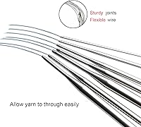 Vista 5 de Weabetfu Aguja de tejer circular de bambú, longitud de 32 pulgadas para proyectos de manualidades DIY y cualquier proyecto de tejido con hilo