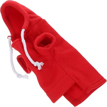 Ipetboom Small Animal Hoodie - Fleece Guinea Pig Clothes, 25x11cm, Green S
