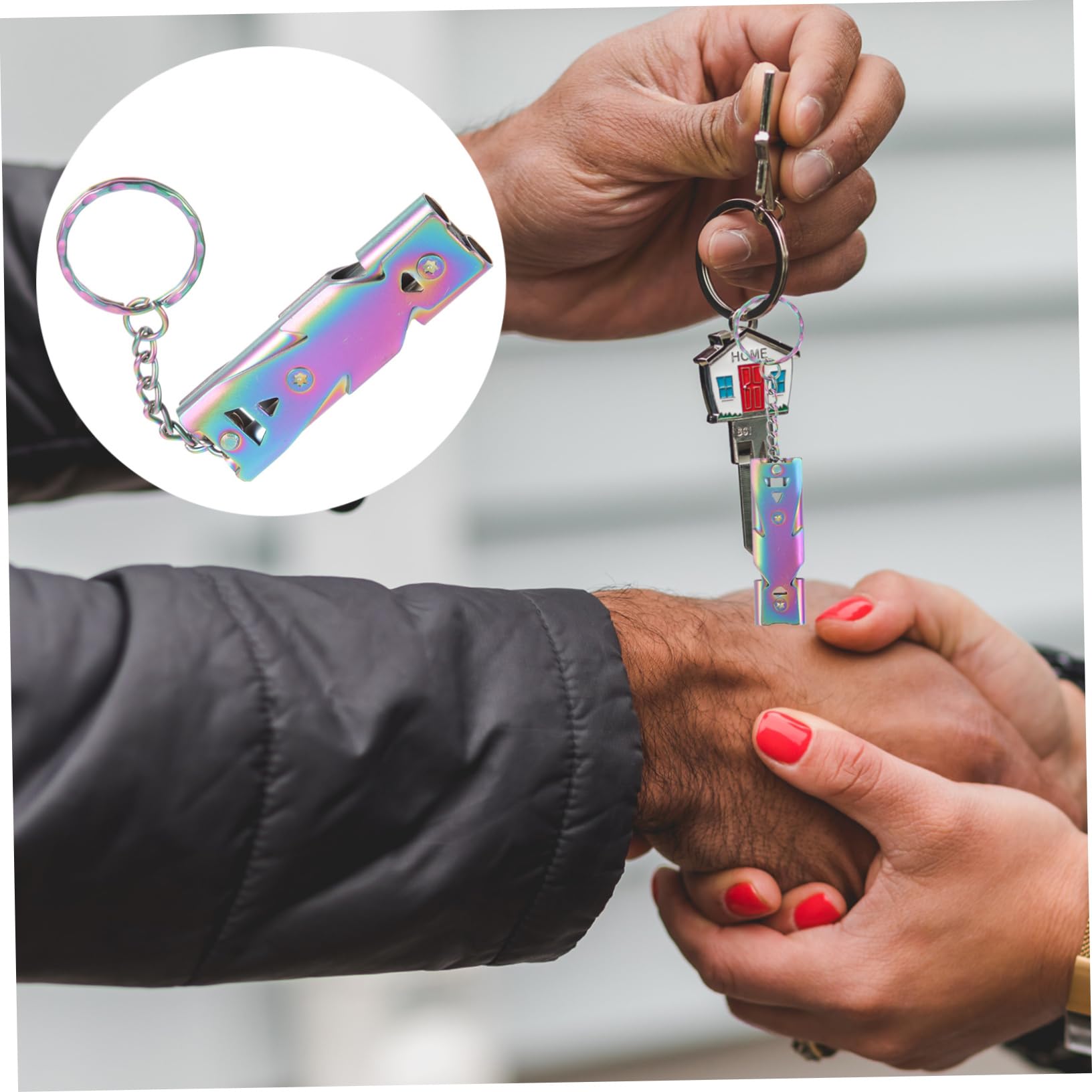 BELLIFFY Dog Whistle to Stop Barking Bird Training Accessory Portable Bird Whistle Key Ring