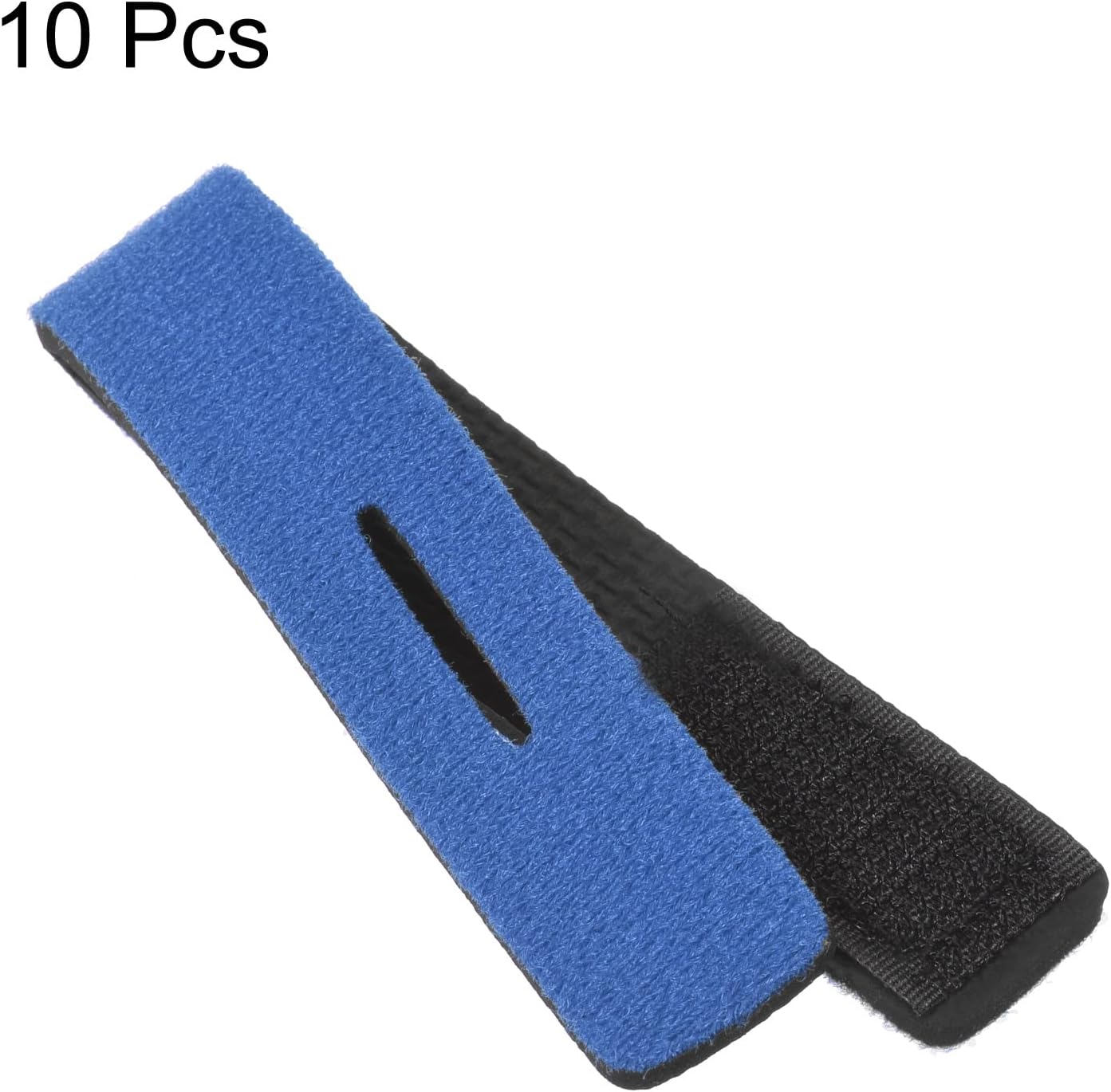 PATIKIL Fishing Rod Strap, 10 Pack 20cm Stretchy Belts Holders Pole Sleeve Cover for Boating Blue - Image 4