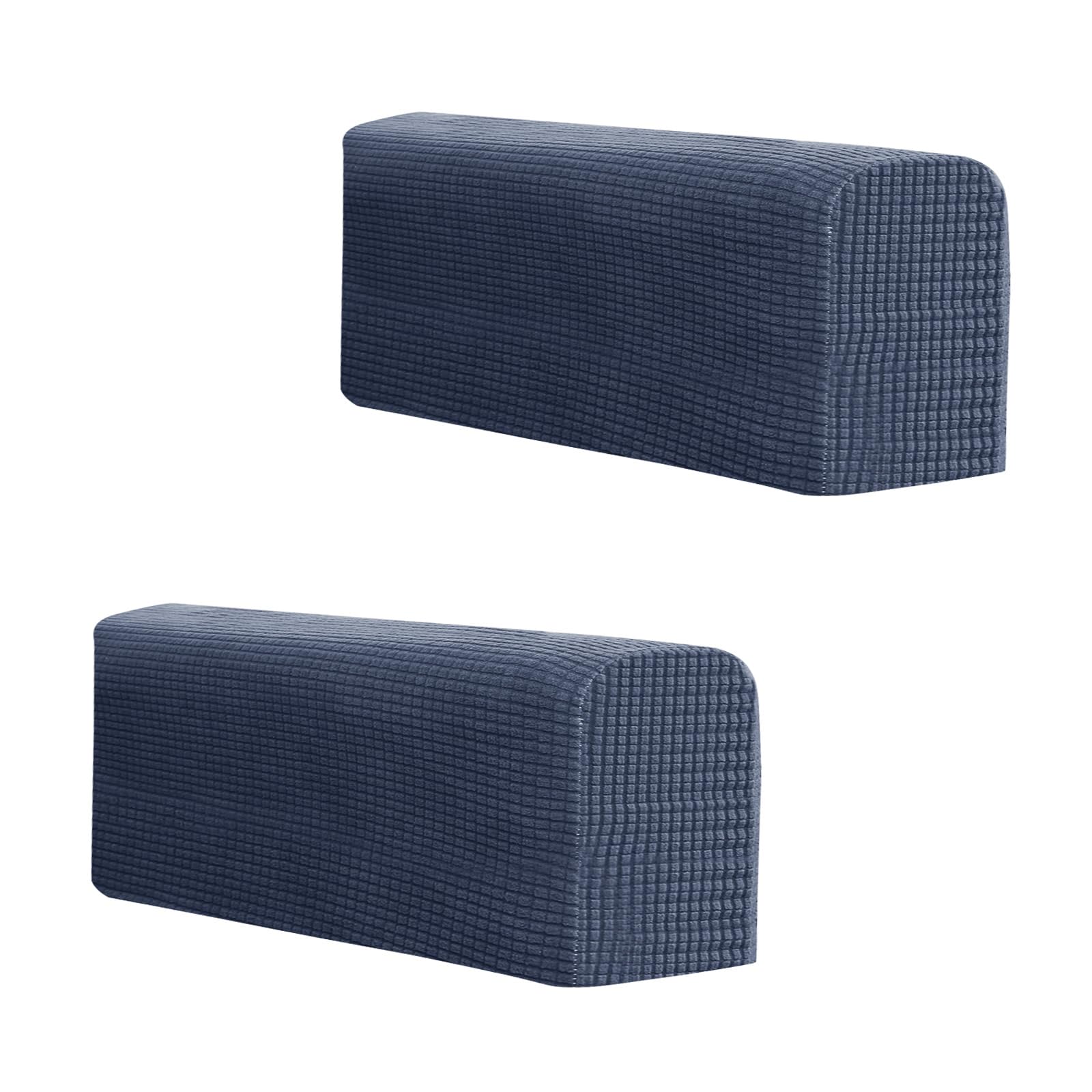 Niuoppy Dark Grey 2Pcs Armchair Covers Protectors Slipcover, Sofa Arm Covers Anti-Slip, Thickened Arm Rest Covers For Sofa, Chair Arm Cover For Sofa Protector Couches Recliner (Dark Grey)