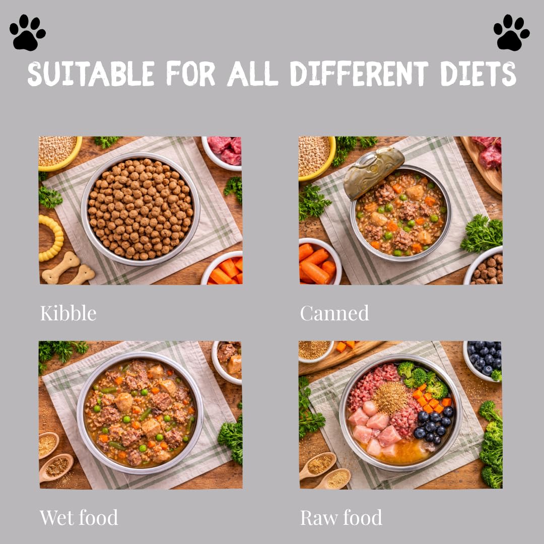 Brodo di manzo bollire e brodo per cani | 100% puro brodo proteico in polvere | Fino a 21 porzioni | Collagene bovino di tipo II | Ossa alimentate con erba britannica | Grado umano | Anca e