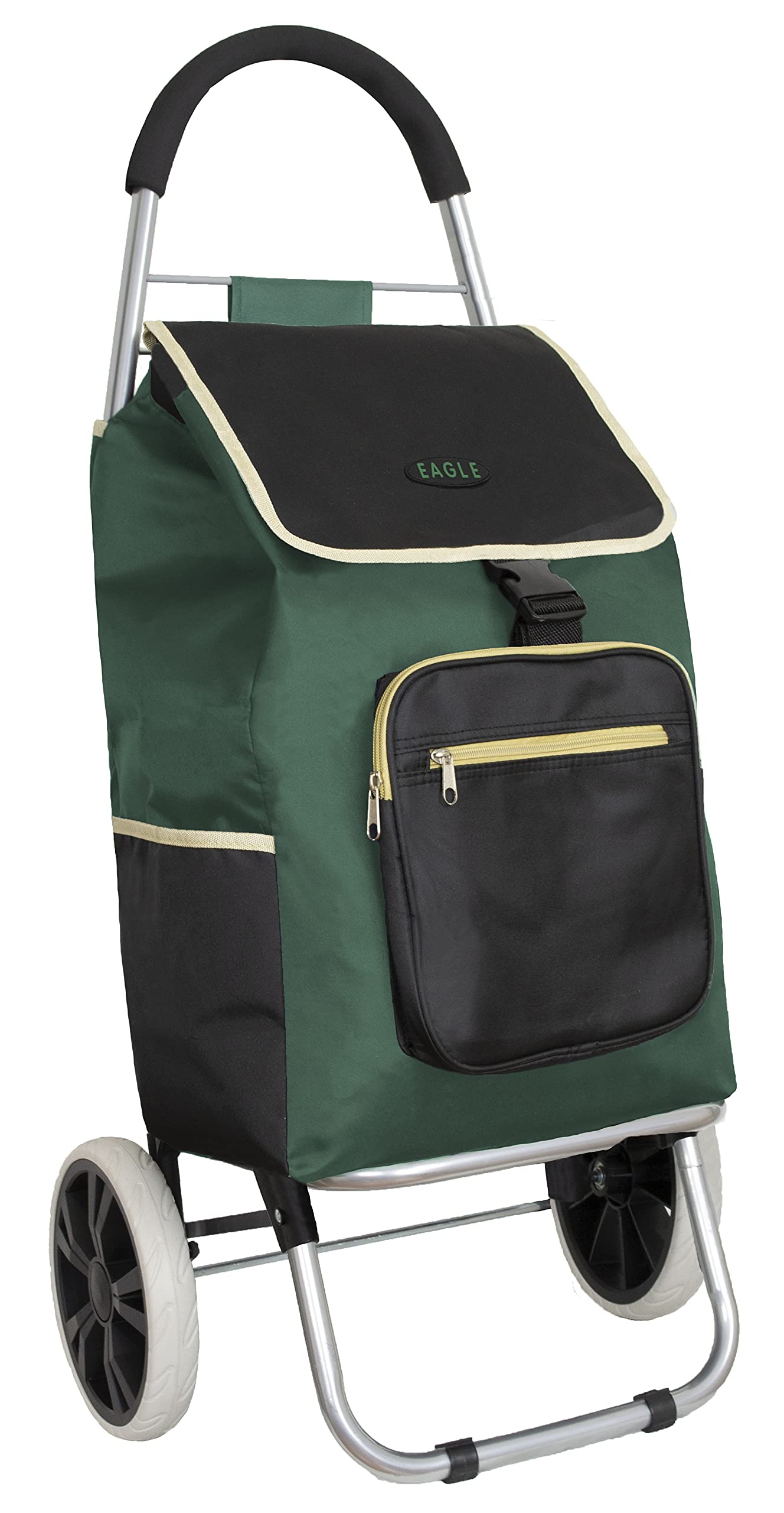 Lightweight Shopping Trolley (Green and Black)