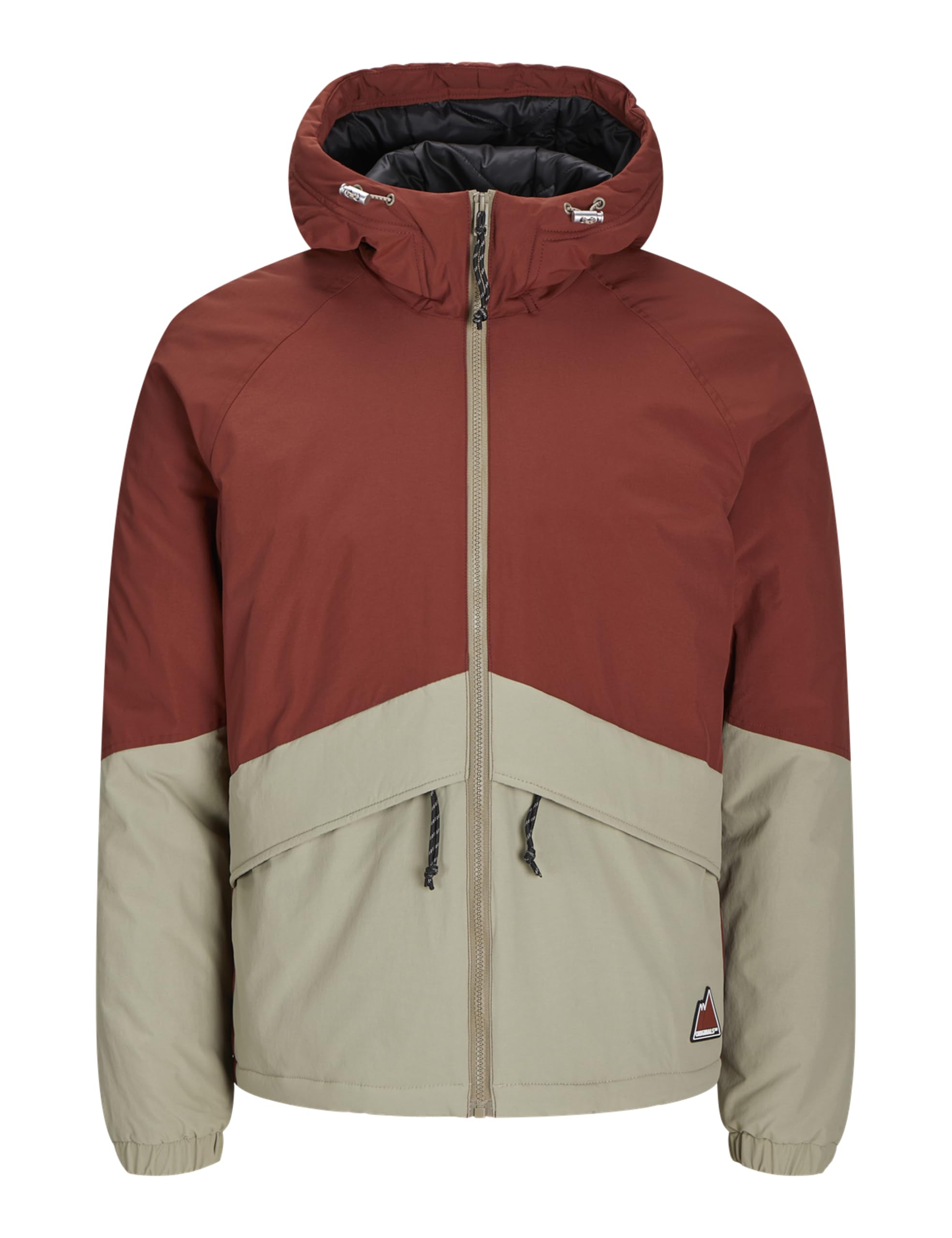 Jack & Jones Men's Brandy Brown/Detail:blocking Jortimon Jacket, L