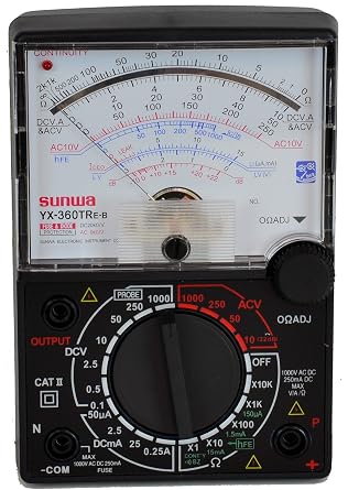 Tekpower 8-Function 19-Range Analog Multimeter, YX360-TRE-B