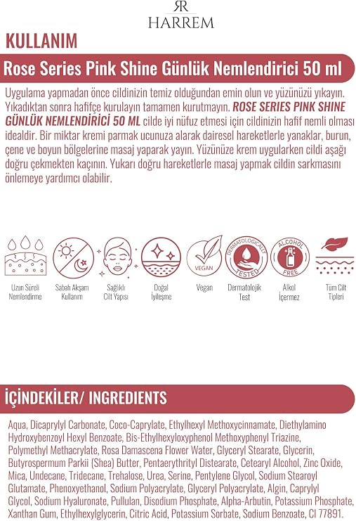 Rose Series Pink Shine Günlük Nemlendirici 50 ML