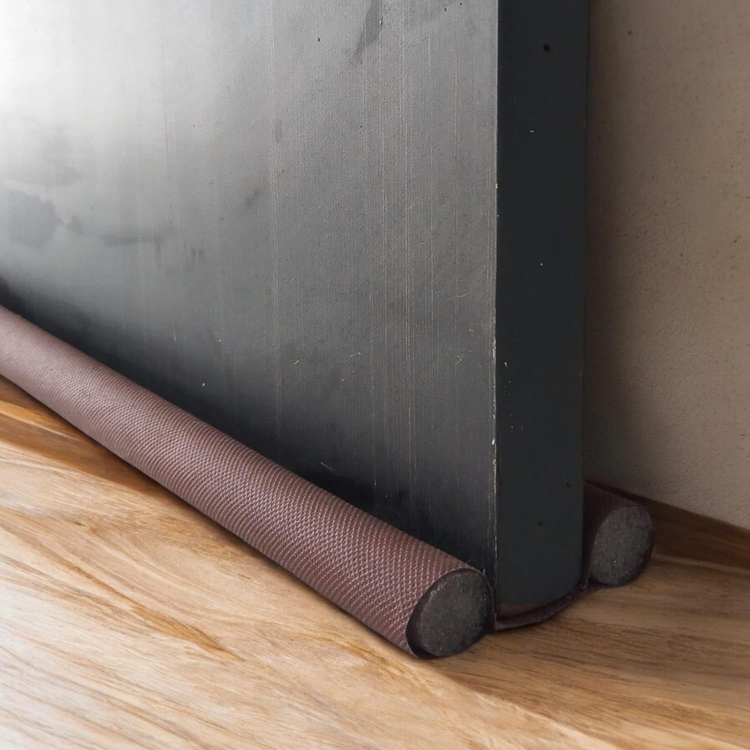 casa-nest plastic door bottom gap filler strips, size =39 inches, pack of 5, door stoppers, door closers, sound-proof, noise reduction, weather proofing, thickness = 20mm(coffee brown)