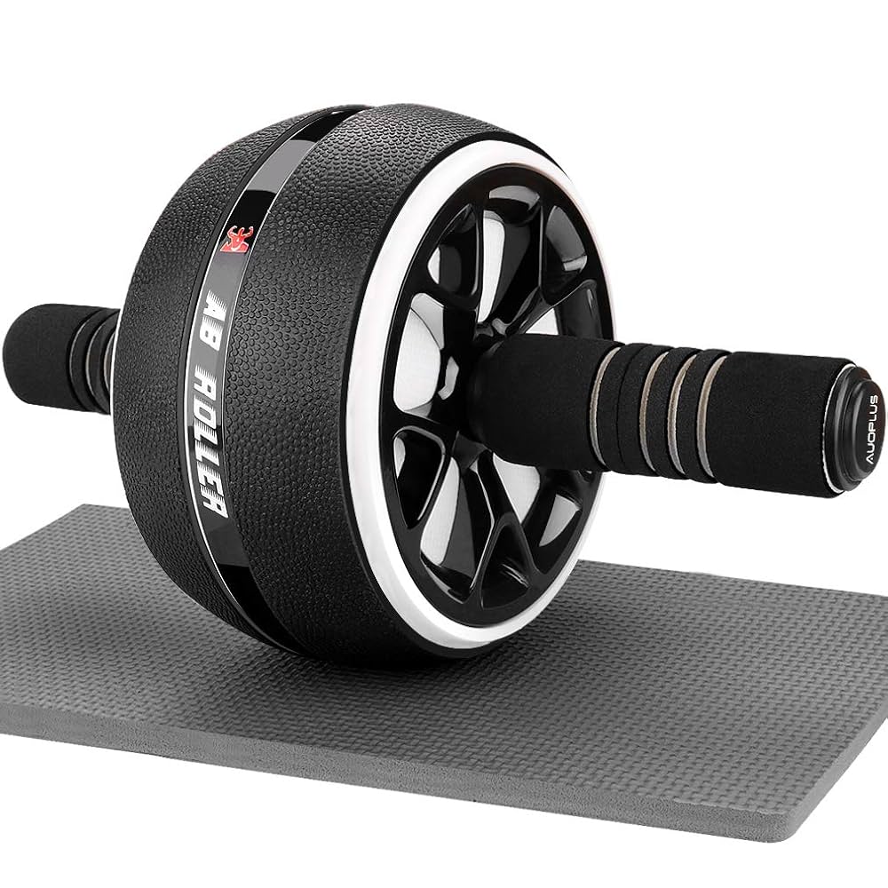 Amazon.co.jp: AUOPLUS 腹筋ローラー 膝マット付き アブホイール