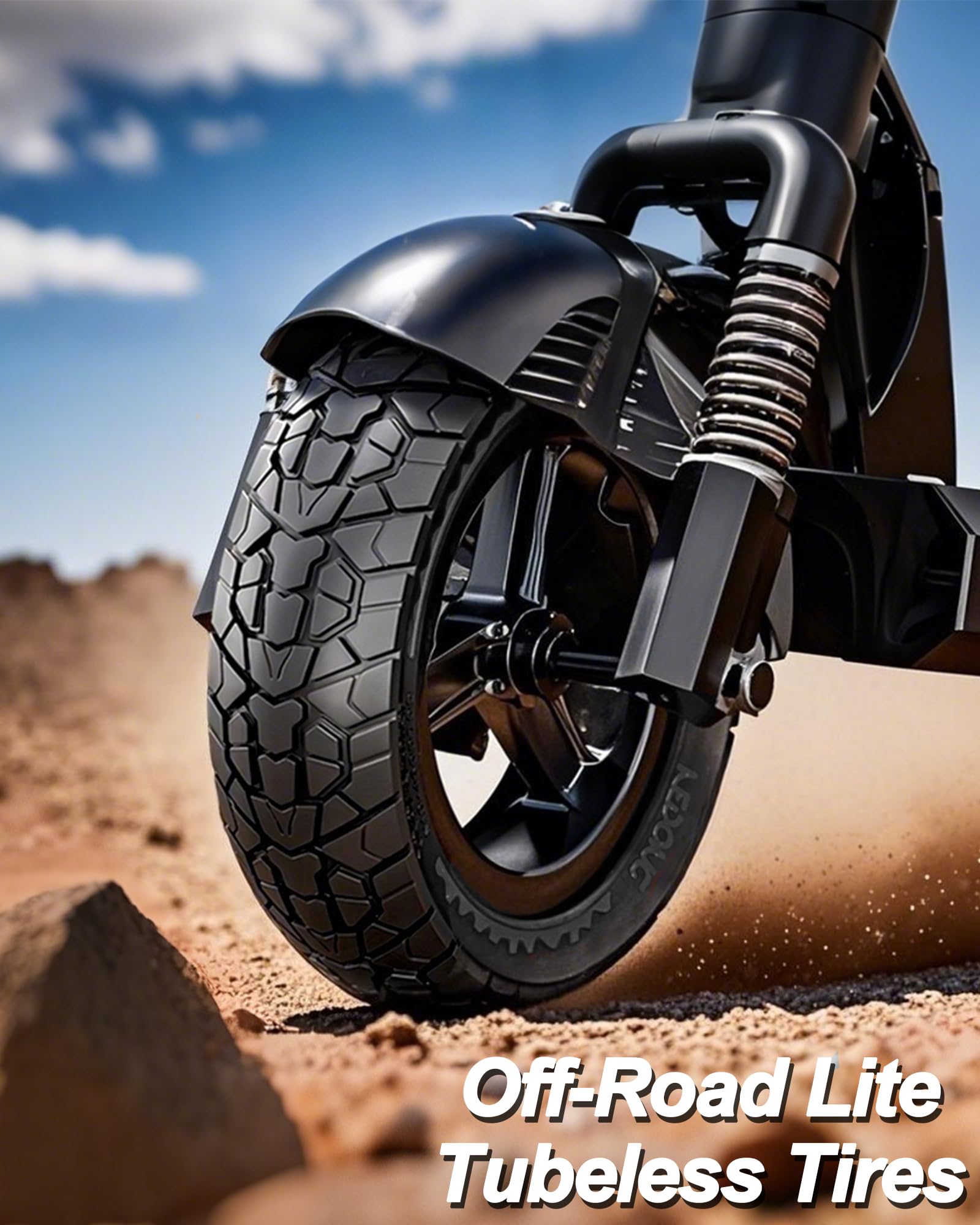 2 Pezzi Pneumatici 10x2,50 per Scooter, Potenzia il Tuo Scooter con Pneumatici Tubeless Fuoristrada 60/70-6,5, Ruota di Ricambio 10x2,5-6,5 per Segway Ninebot Max Serie G2/G30, ecc