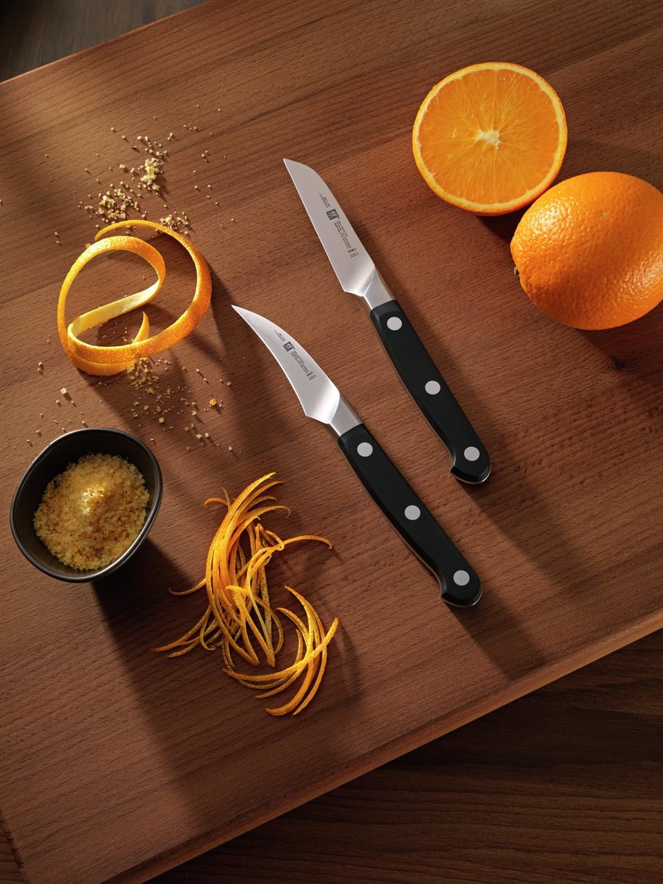 ZWILLING Pro - Cuchillo para verduras (hoja de 10 cm, acero inoxidable, mango de plástico), color negro