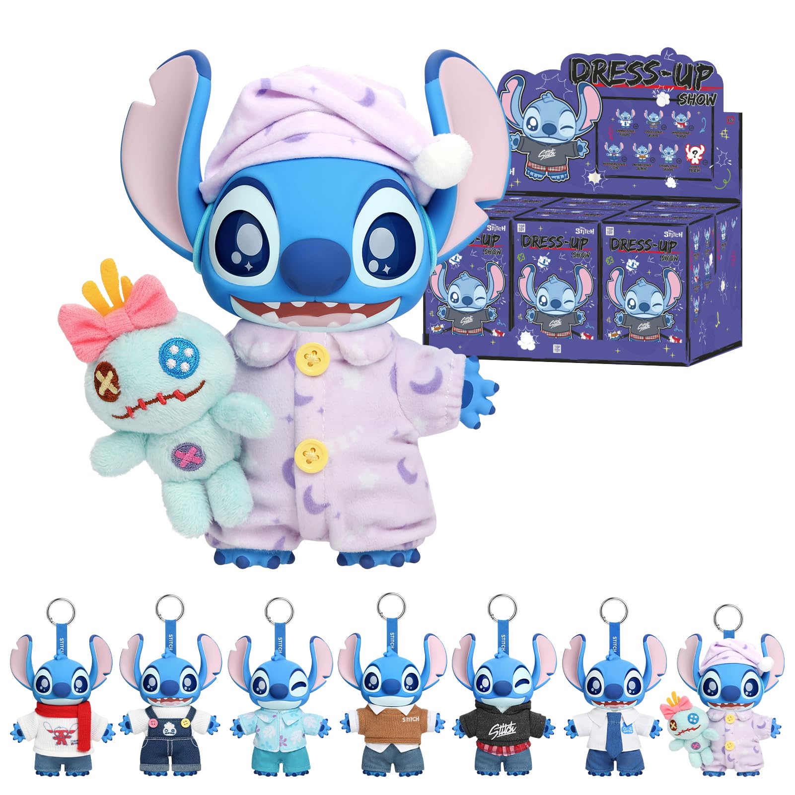 ディズニーストア　スティッチ　ぬいぐるみ　6体セット Amazon.co.jp: TOP TOY ディズニー(Disney) スティッチ お着替えショー