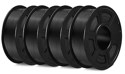 SUNLU PETG Filament 1.75mm 4KG Bundle, Less Stringing and Good Layer Adhesion, Individually Vacuum Packed, 3D Printer Filament 4kg, 1kg per Spool, Pack of 4, 4 Colors, 4 White