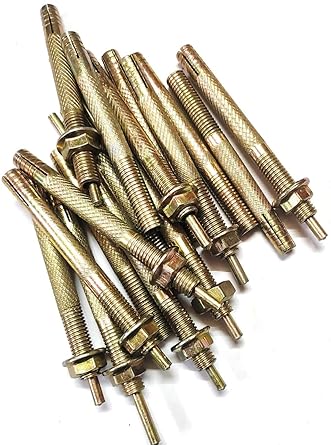 Easy Set Zinc Plated Pin Drive Expansion Bolts-Hammer Strike Pin Anchor Fasteners- in Variable Sizes (12 MM x 100 MM) (20)
