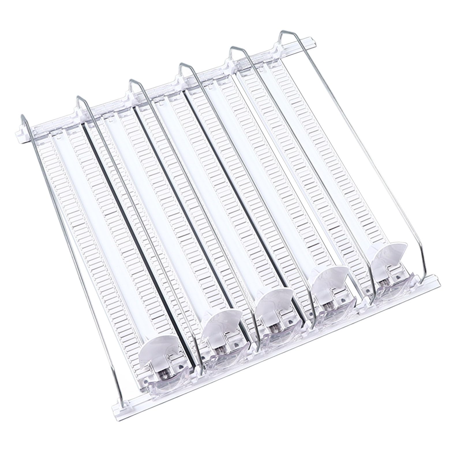 Organizador de Latas de Refresco para Refrigerador, Soporte para Bebidas Autoempujable de Ancho Ajustable, Dispensador de Refrescos de Fácil Deslizamiento, Almacenamiento (5PCS)