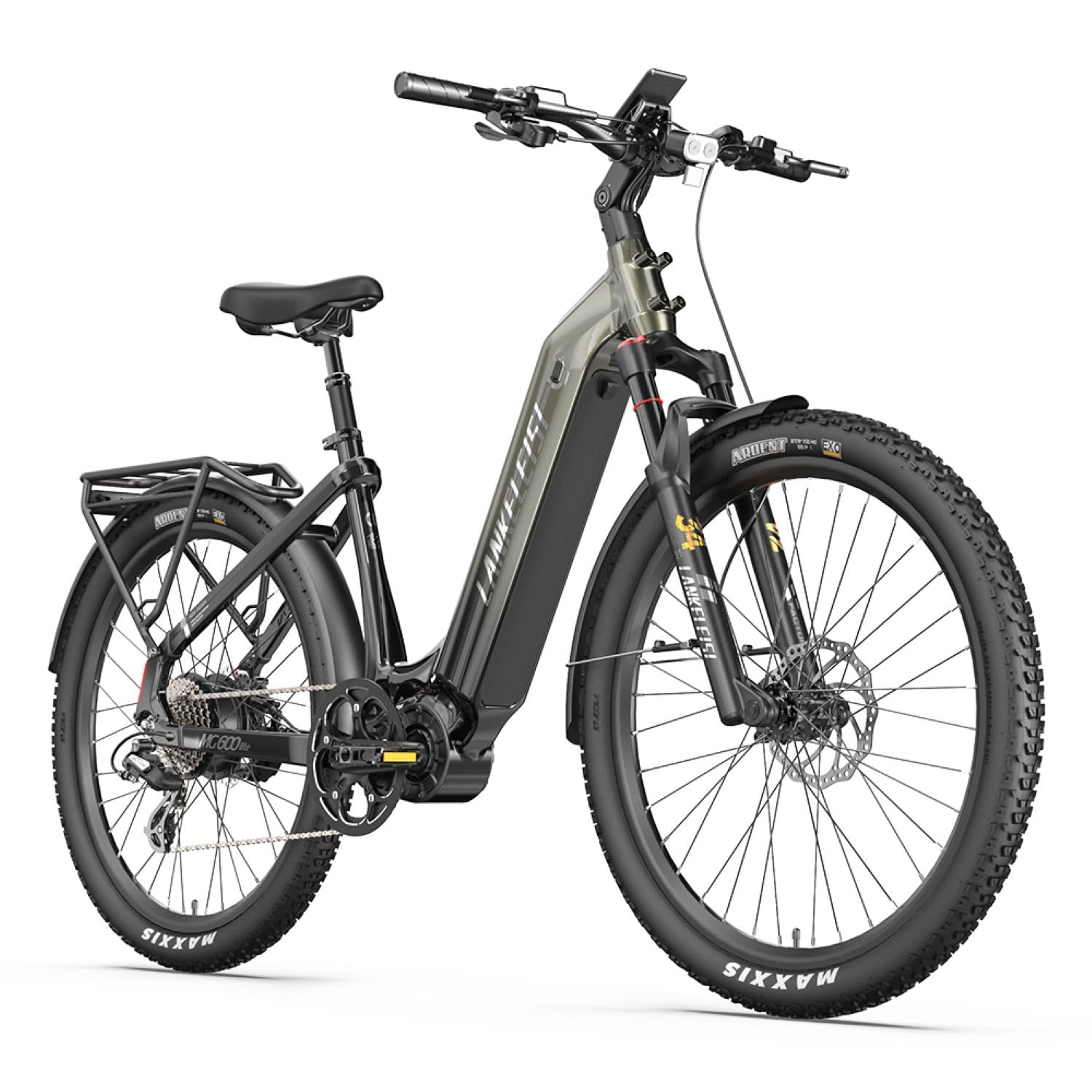 LANKELEISI MG600 Lite E-Bike Damen 27,5 Zoll Tiefeinsteiger Elektrofahrräder mit 36V 20Ah Akku, Reichweite bis 150KM, EU-konformes Ebike für Trekking, Trail & Straße