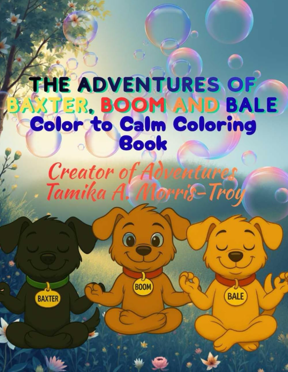 The Adventures of Baxter, Boom, and Bale: Color to Calm Coloring Book