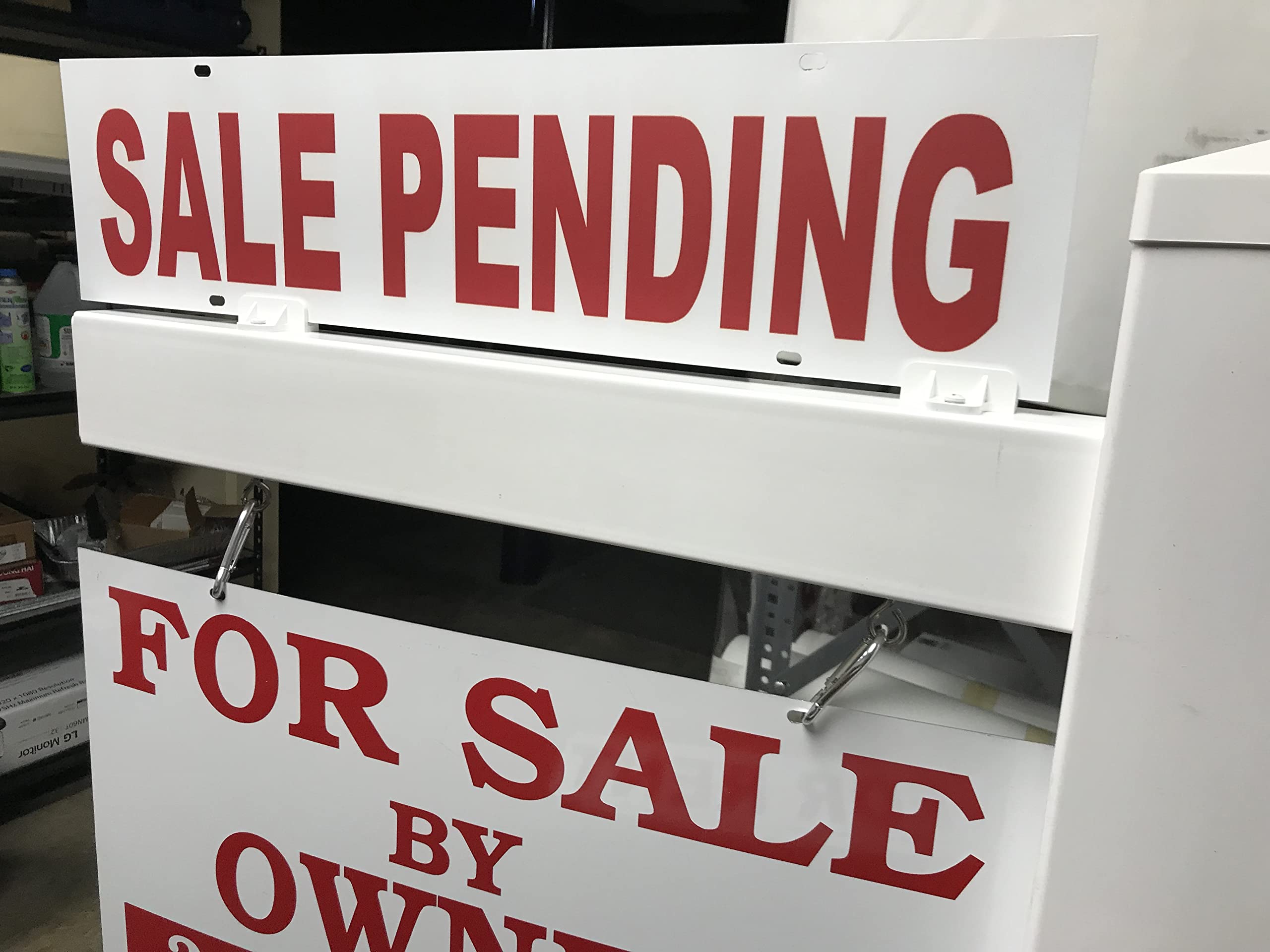 Used Sign Riders Estate Sale Signs Custom Real Estate Sign Riders - Double Sided ...