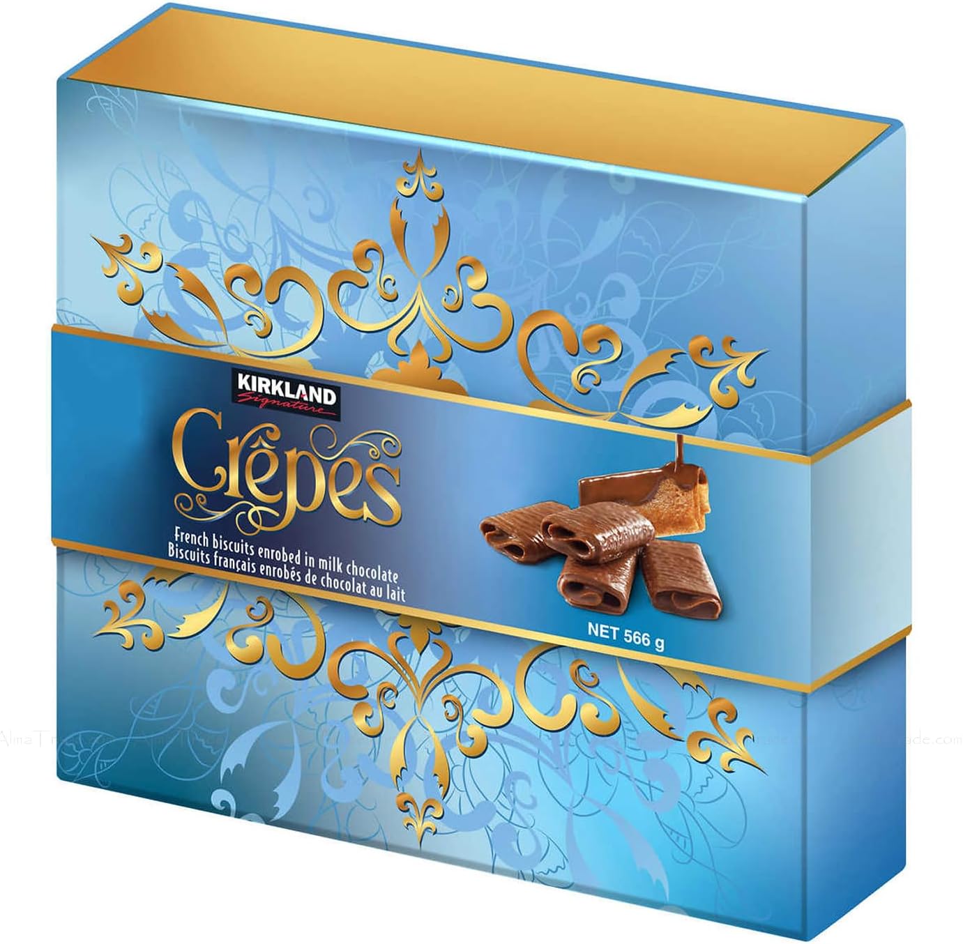 KIRKLAND SIGNATURE Crepes Biscuits With Chocolate 19.97 Oz, 20 Oz, Red / blue